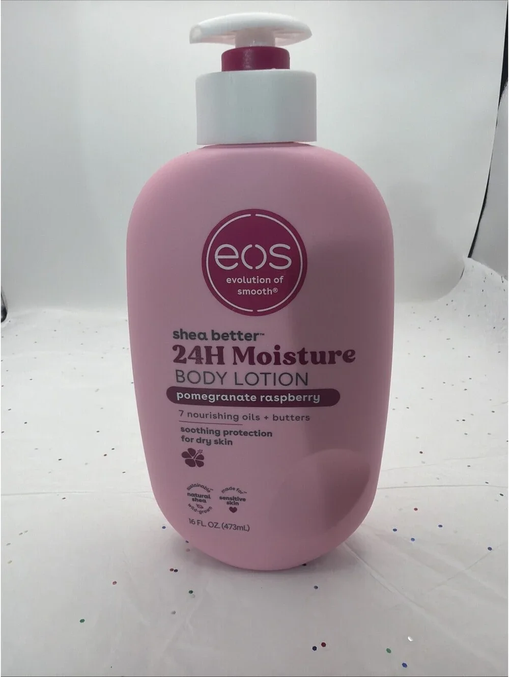 eos Shea Better Lotion Pomegranate Raspberry 16 oz 24H Moisture Shea Butter NEW